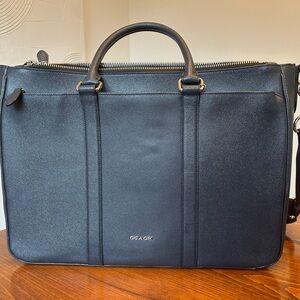 Coach Midnight Blue Leather Briefcase